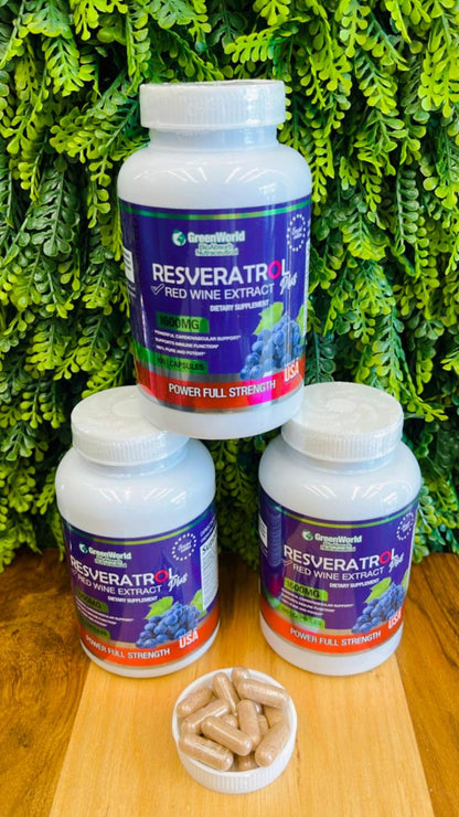 TRANS RESVERATROL 1600 MG (100 Cápsulas)