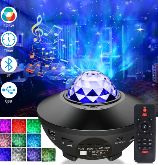 PROYECTOR DE GALAXIAS LED + BLUETOOH